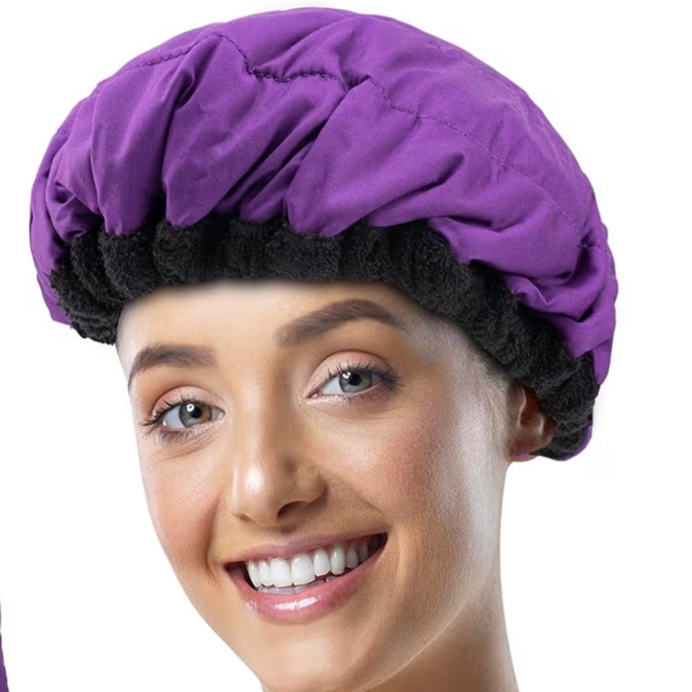 Deep Conditioning Microwavable Heat Cap Hair Mask Treatment Cordless Hot Cap